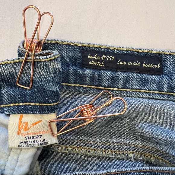 Citizens Of Humanity Boho #111 Distressed Low Waist Stretch Bootcut Jeans SZ 27 - Picture 12 of 16